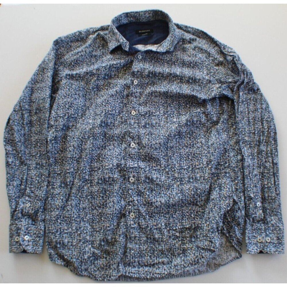 Bugatchi Shaped Fit Men's Button Up‎ Shirt Size L